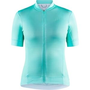 CRAFT WOMEN'S ESSENCE CYCLING JERSEY, GREEN/TEAL, SIZE MEDIUM